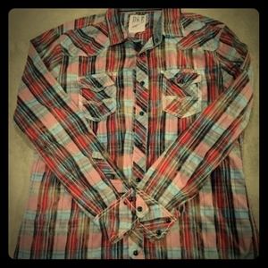 BKE Mens Plaid Shirt XL